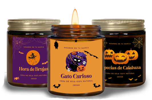 + 200 Etiquetas profesionales para tus velas Artesanales Editables en Canva