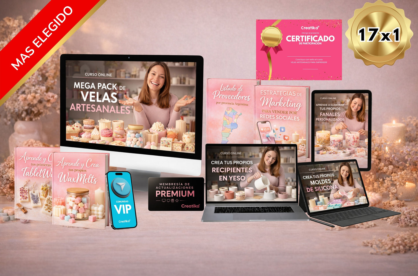 Mega Pack: Emprende con velas artesanales + 9 BONOS